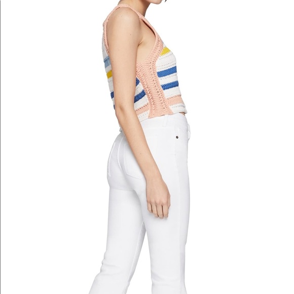 BCBGeneration crochet striped crop top M - Picture 7 of 9